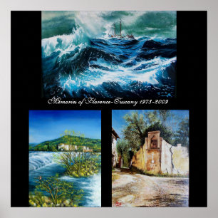 Erinnerungen Florenz-Toskana Poster