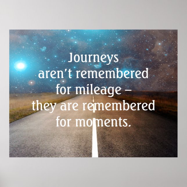 Erinnerungen für Reisen auf der Reise Poster (Vorne)