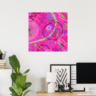 Erinnerungen im Kindesalter Abstrakt Art Poster