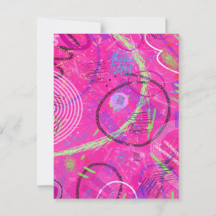 Erinnerungen im Kindesalter Abstrakt Art Postkarte