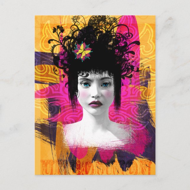 Erinnerungen Kunst, Dichtung und Musik Postkarte (Vorderseite)