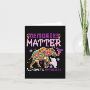 Erinnerungen Matter Elephant Alzheimer Alzheimers Karte