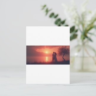 Erinnerungen mit geliebten Menschen Postkarte
