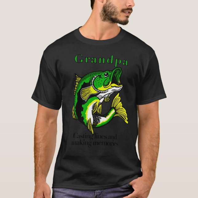 Erinnerungen mit Opa schaffen T-Shirt (Vorderseite)