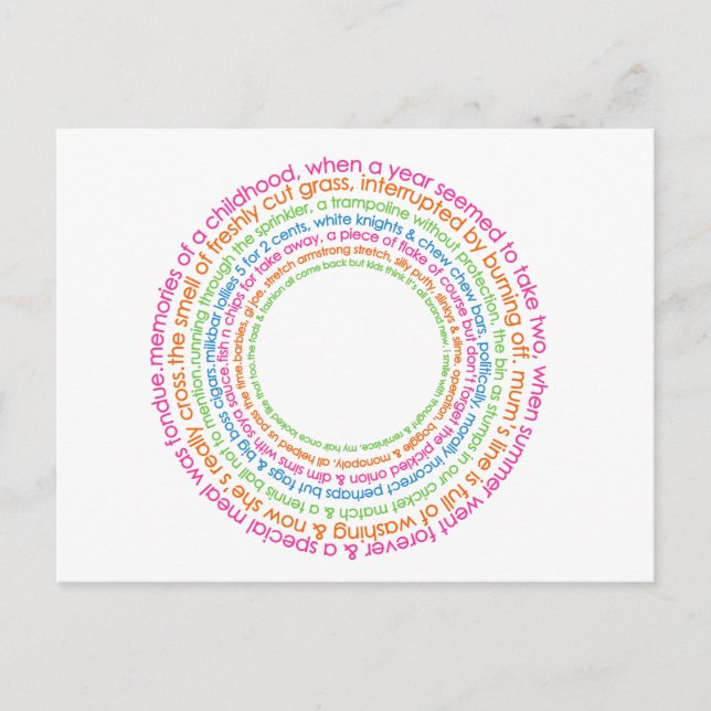 Erinnerungen nach Karte (Vorderseite)