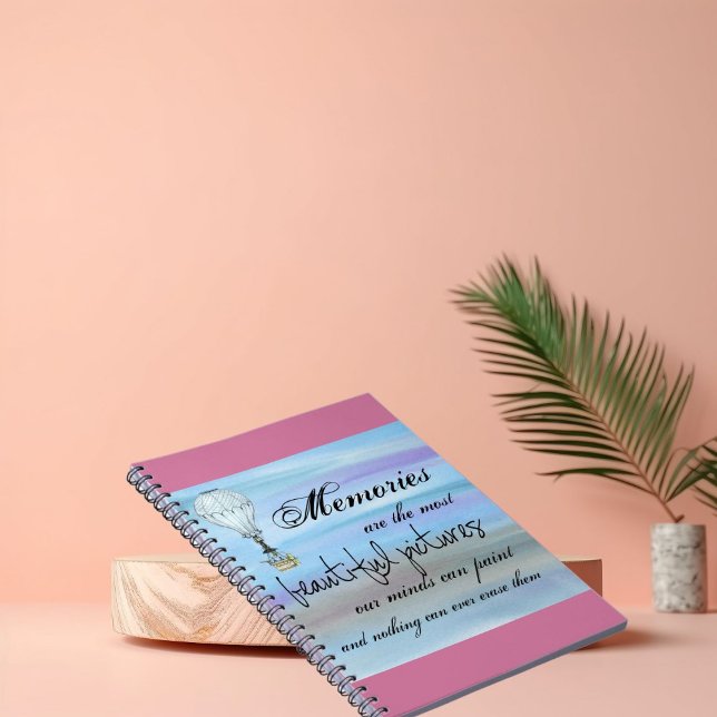 Erinnerungen Notebook Hot Air Ballon Sky Notizblock (Von Creator hochgeladen)