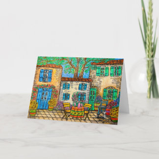 Erinnerungen Provence Grußkarte von Lisa Lorenz Dankeskarte