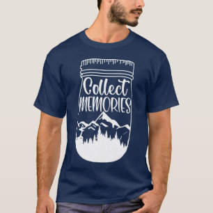 Erinnerungen sammeln Camping Fernweh Outrs retro T-Shirt