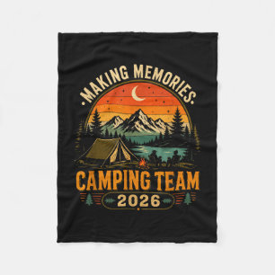 Erinnerungen schaffen Camping-Team 2026 passend Fleecedecke
