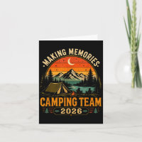 Erinnerungen schaffen Camping-Team 2026 passend