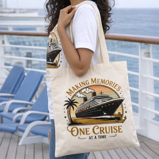 Erinnerungen schaffen, eine Kreuzfahrt nach der an Tragetasche (Customized Cruise Bag | Not shown to exact scale. Image is for example purposes only.)