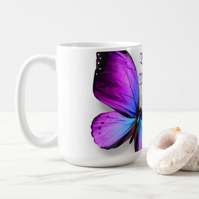 Erinnerungen Schmetterling-Tasse Kaffeetasse (Mit Donut)