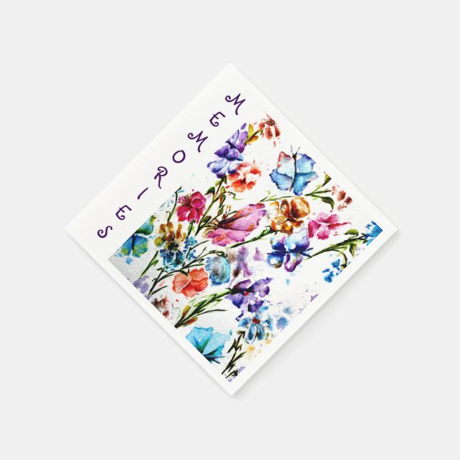 ERINNERUNGEN SERVIETTE (Ecke)