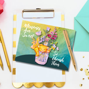 Erinnerungen sind süß, also bewahre sie postkarte