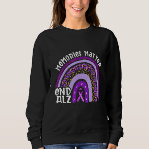 Erinnerungen sind wichtig, um Alz Rainbow Alzheime Sweatshirt