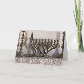 Erinnerungen und Menorahs Feiertagskarte
