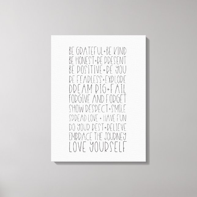 Erinnerungen unterschreiben leinwanddruck (Vorderseite)