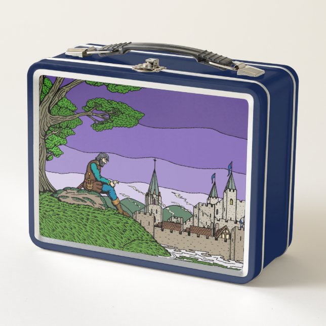 Erinnerungen von Camelot Metall Lunch Box (Vorderseite)