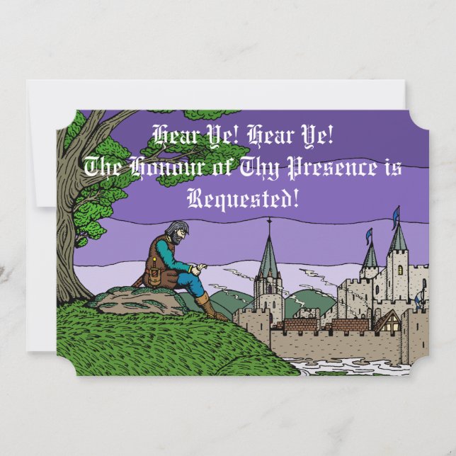 Erinnerungen von Kamelot Einladung (Vorderseite)