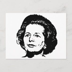 Erinnerungen von Margaret Thatcher Postkarte