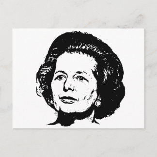 Erinnerungen von Margaret Thatcher Postkarte