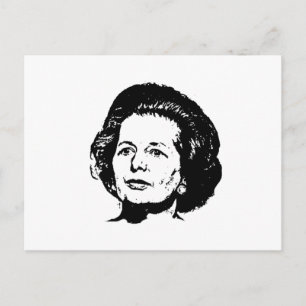Erinnerungen von Margaret Thatcher Postkarte