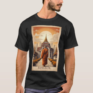 Erinnerungen von Siam Vintag Bangkok City Poster T-Shirt