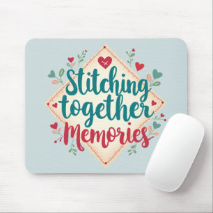 Erinnerungen Zusammennähen Stickerei Kunst Mousepad