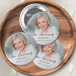 Erinnerungs-Andenken-Foto zum Gedenken Button