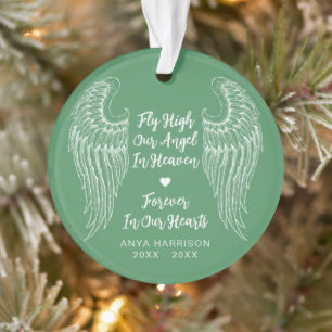 Erinnerungs-Gedenkflügel Fliegen Hoch Unser Engel Ornament