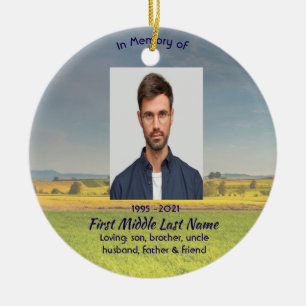 Erinnerungsandenken-Farm-Anbau-Prärie Keramik Ornament