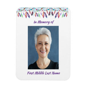 Erinnerungsandenken Federn Boho Stammes- Nativ Magnet