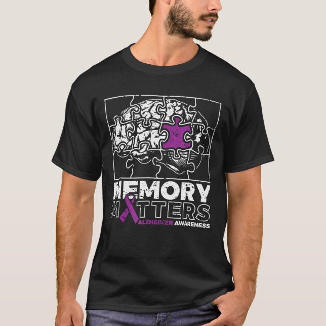 Erinnerungsbedarf Alzheimer Awareness Shirt Alzhei (Vorderseite)