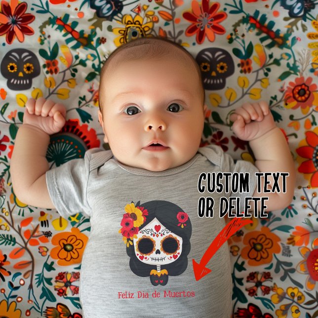 🌹 Erinnerungsblooms: Dia de Muertos 🌹 Tribut Baby Strampler (Remembrance Blooms: Dia de Muertos Tribute )