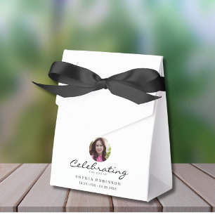 Erinnerungsfoto-Andenken zur Lebensfeier Geschenkschachtel