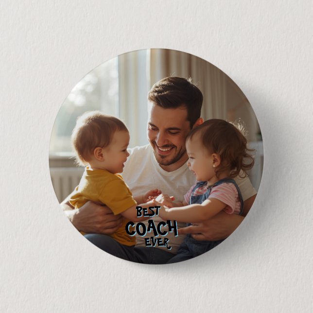 Erinnerungsfoto Bester Coach Aller Zeiten  Button (Vorderseite)