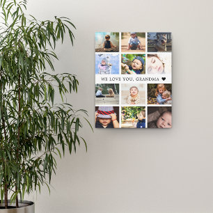 Erinnerungsfoto-Collage Oma Leinwanddruck