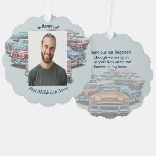 Erinnerungsgeschenk Klassischer Oldtimer Ornament Karte
