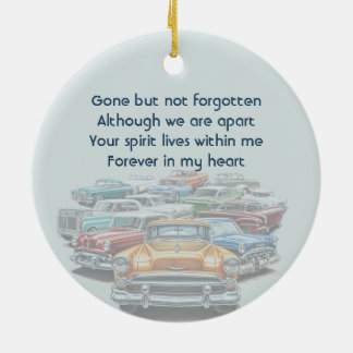 Erinnerungsgeschenk Klassischer Vintage-Wagen Keramik Ornament