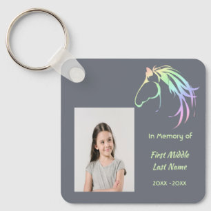 Erinnerungsgeschenk Pastell Pferd Kunst Schlüsselanhänger