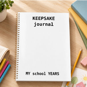 Erinnerungsjournal für Kinder - Schuljahresgedächt Planer
