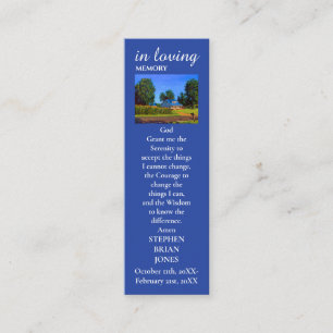 Erinnerungskarte Beileid Foto Telefonnummerkarte