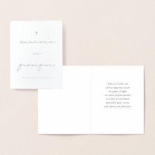 Erinnerungskarte für ewiges griechisches Beileid Folienkarte