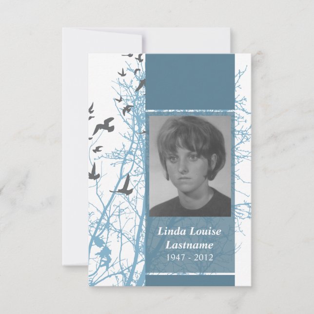 Erinnerungskarten: silhouscreen Vögel Einladung (Vorderseite)