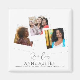 Erinnerungsmagnet – Personalisiertes Tribut-Andenk Magnet