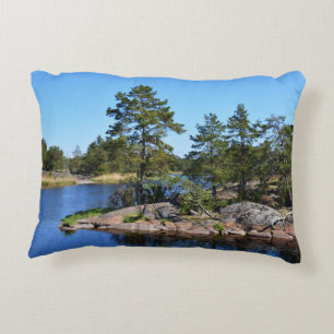 Erinnerungsmomente Schweden skandinavien Fjord Dekokissen