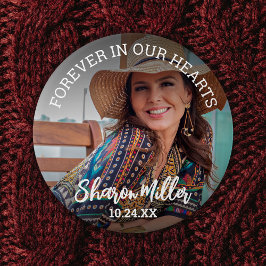 Erinnerungsschaltfläche Foto 'Forever in Our Heart Button