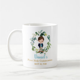Erinnerungstasse für Jungen zur Erstkommunion Kaffeetasse