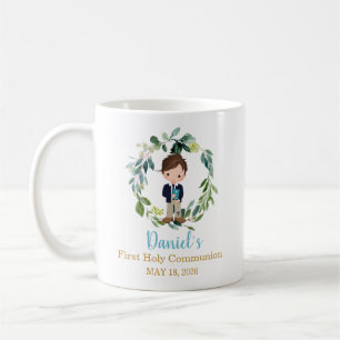 Erinnerungstasse für Jungen zur Erstkommunion Kaffeetasse