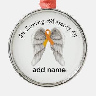 Erinnerungsweihnachtsverzierungs-Orangen-Band Ornament Aus Metall